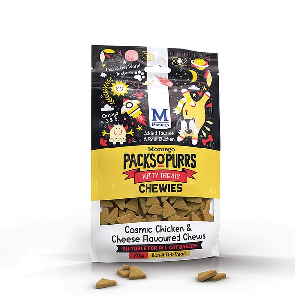 Packs O’ Purrs Cosmic Chicken and Cheese Flavoured Chewies