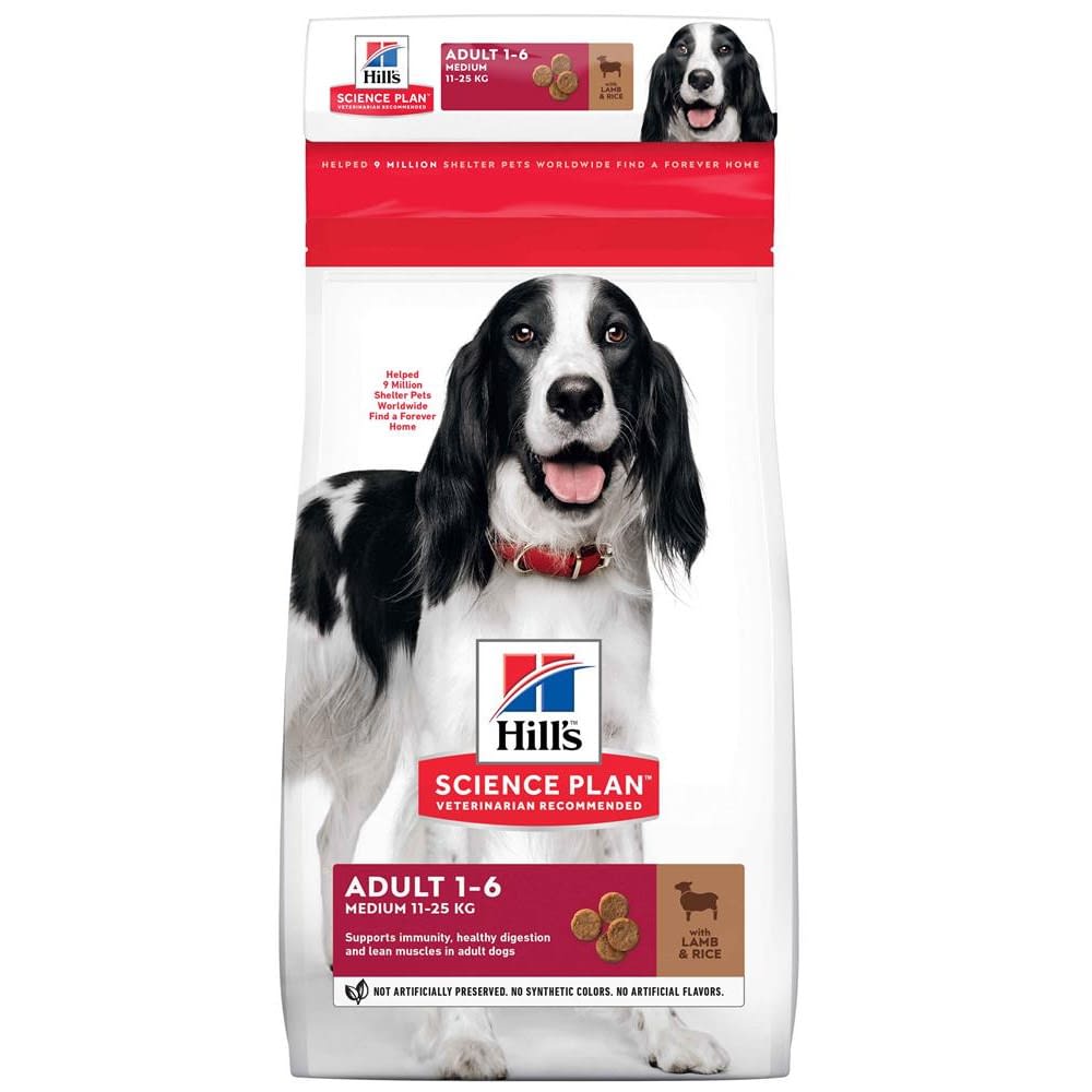 Hill's Science Plan Adult Medium Dry Dog Food Lamb & Rice Flavour Pet