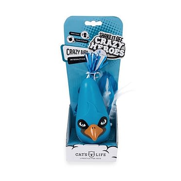 blue bird cat toy
