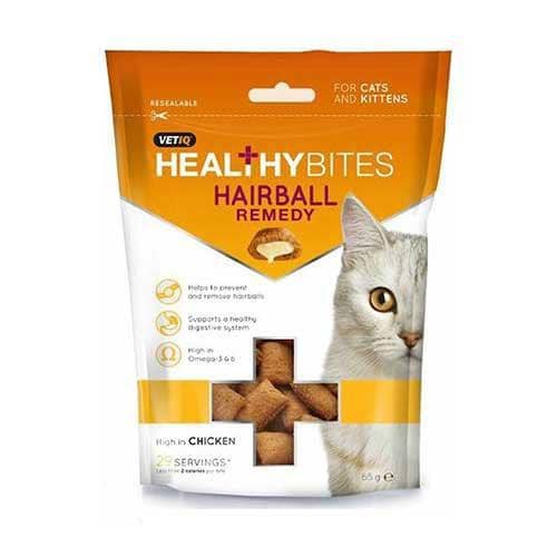 Mark &Chappell Healthy Bites Hairball Remedy Treats for Cats