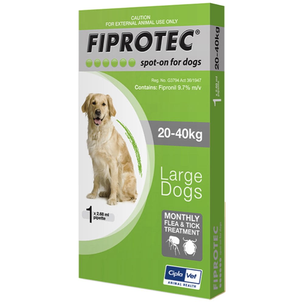 Fiprotec 20 kg - 40 kg Large Dog