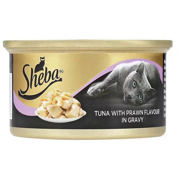 Sheba Tuna With Prawn Flavour in Gravy Wet Cat Food