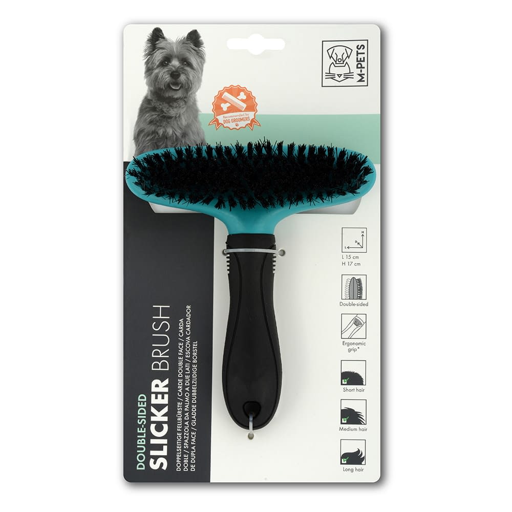 double sided slicker brush