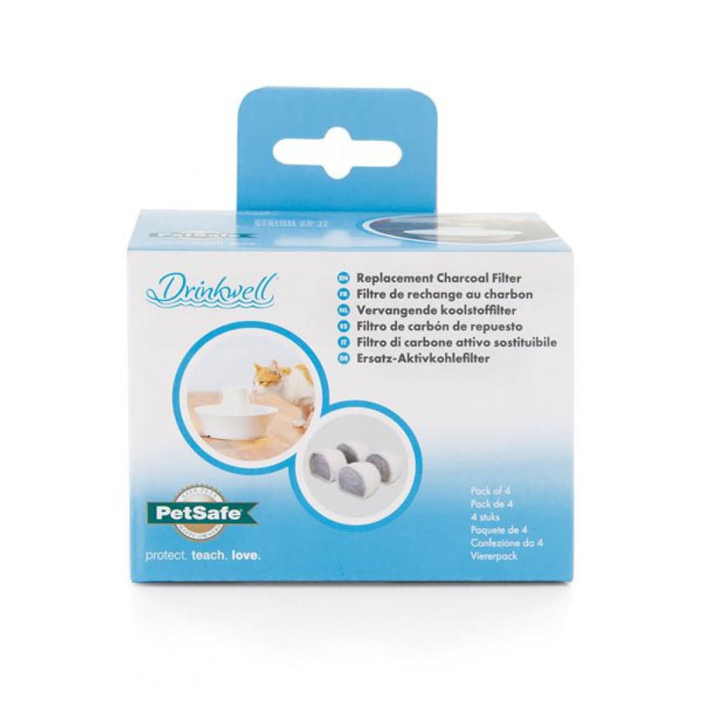 PetSafe Drinkwell Square Fountain Charcoal Filters (4 Pack) Pet Hero