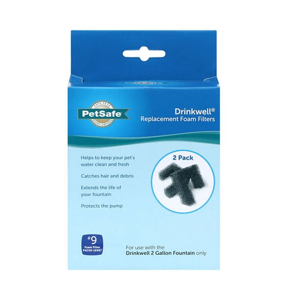 Drinkwell-Square-Fountain-Replacement-Foam-Filters-(2-Pack)