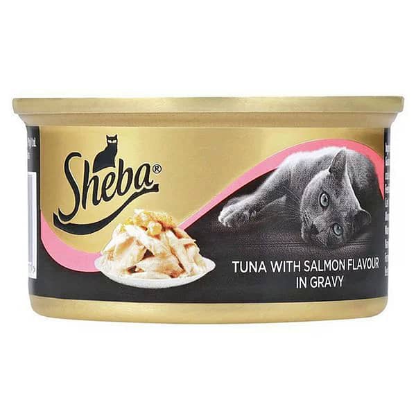 Sheba Tuna With Salmon Flavour in Gravy Wet Cat Food