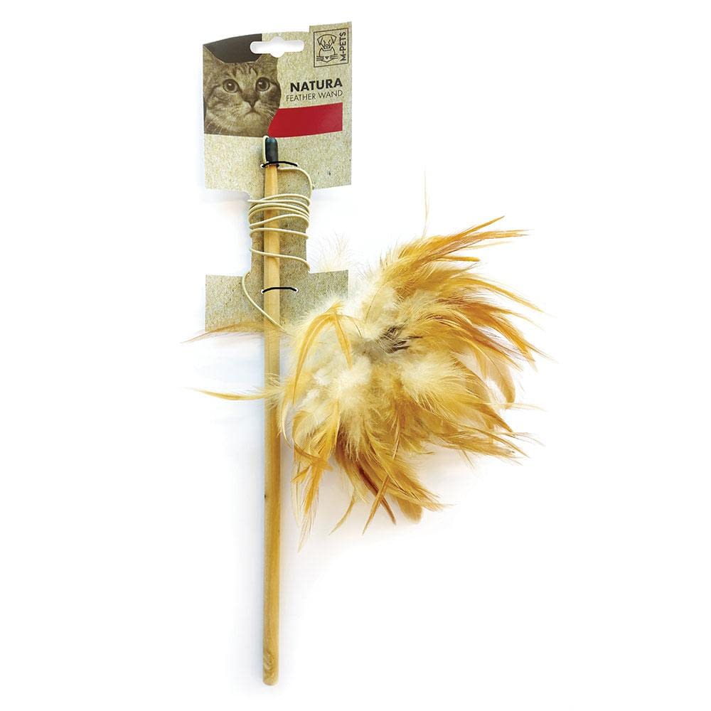 MPets Natura Feather Wand Cat Toy Pet Hero