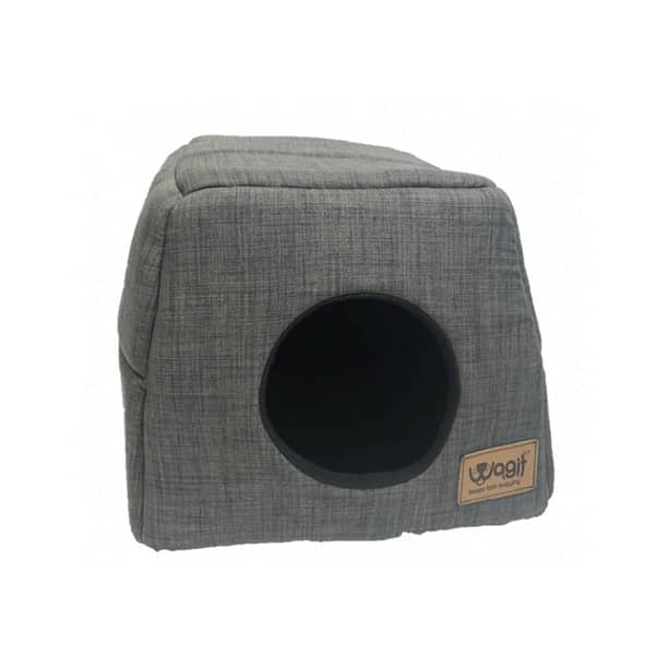 Wagit Grey Upholstery Post Box Dog Bed