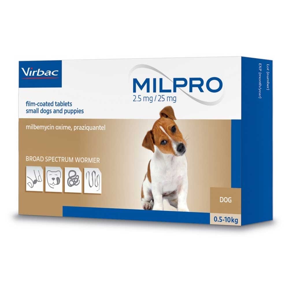 Virbac Milpro Puppy & Dog Deworming Tablet 05kg