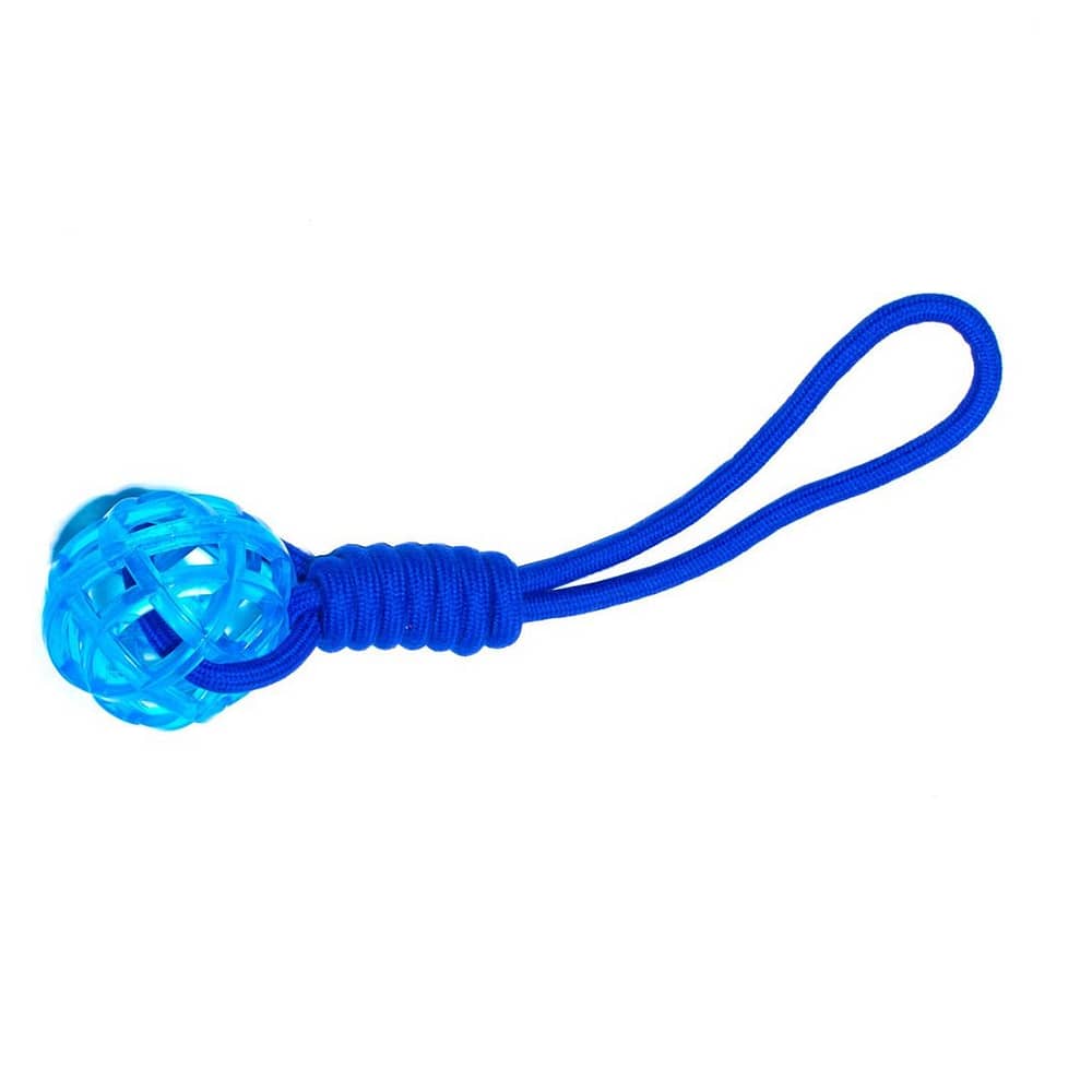 Animal Planet Rope Ball Tug Toy – Blue