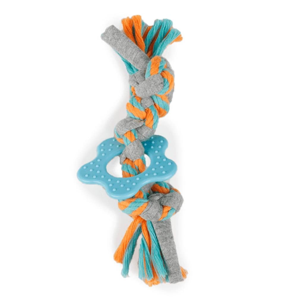 All For Paws Pups Multi Chew Sweater Rope Dog Toy Pet Hero