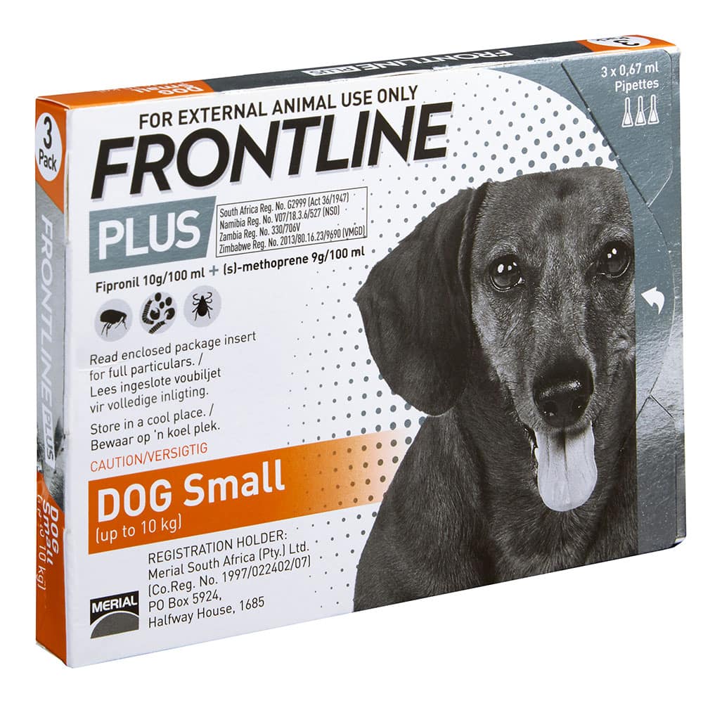 Small Dog Front Line Fleas FRONTLINE Plus 10 Kg Small Dogs Box