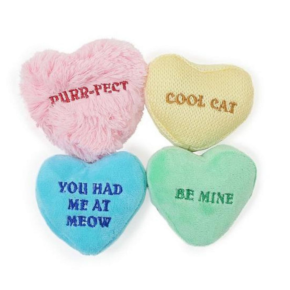 Rosewood Catnip Sweethearts (4 pc) Cat Toys