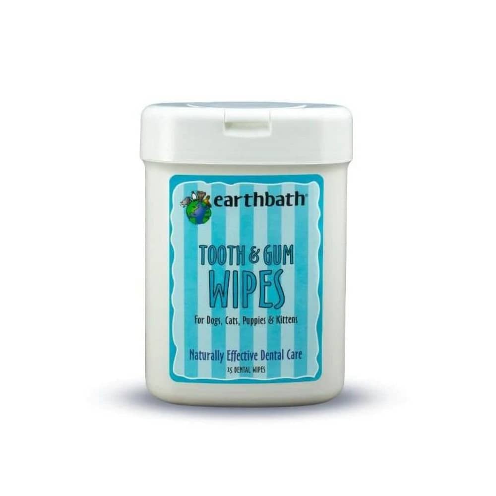 Earthbath Tooth & Gum Wipes – Peppermint