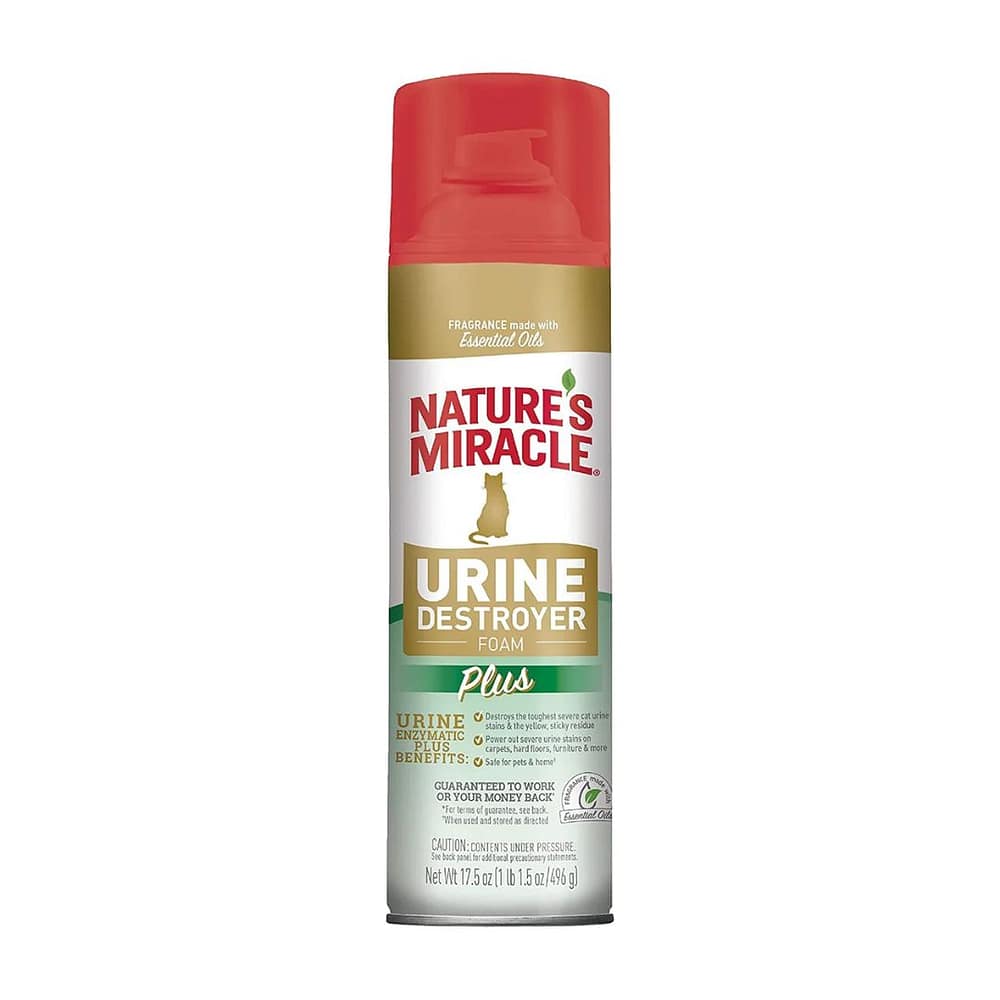 Nature's Miracle Cat Urine Destroyer Plus Foam Pet Hero