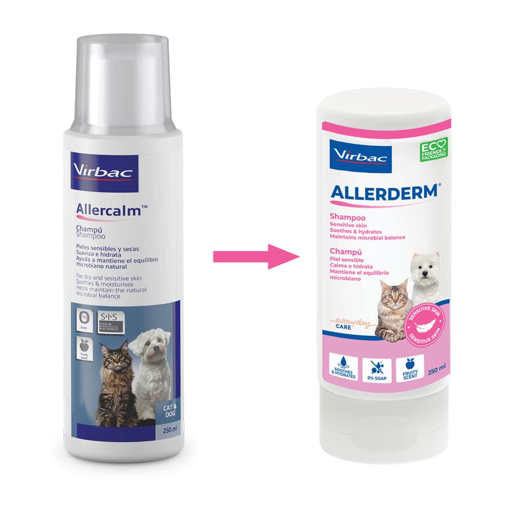 Virbac Allerderm Sensitive Skin Shampoo for Cats Dogs Pet Hero