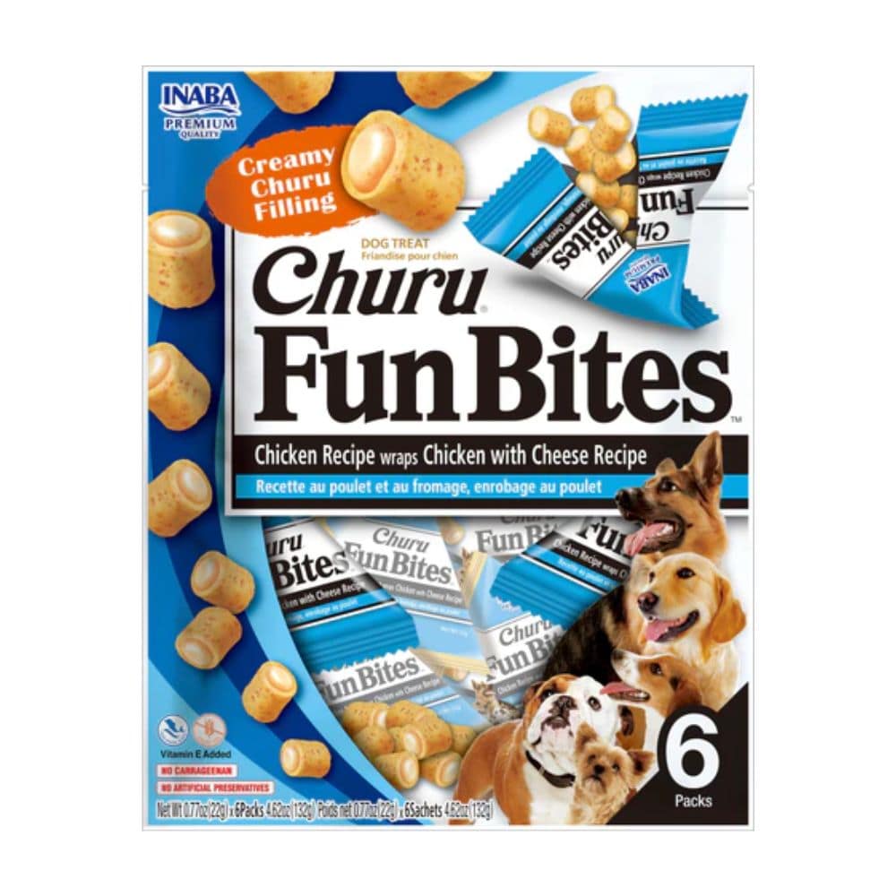 Inaba Churu Fun Bites Chicken and Cheese Dog Treat | Pet Hero