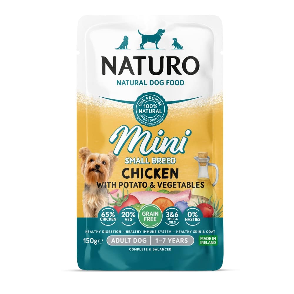 Naturo MINI Adult Dog Chicken Potato & Vegetables Pouches | Pet Hero