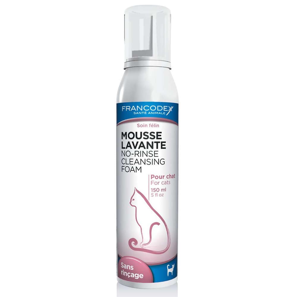 Francodex NoRinse Cleansing Foam For Cats Pet Hero