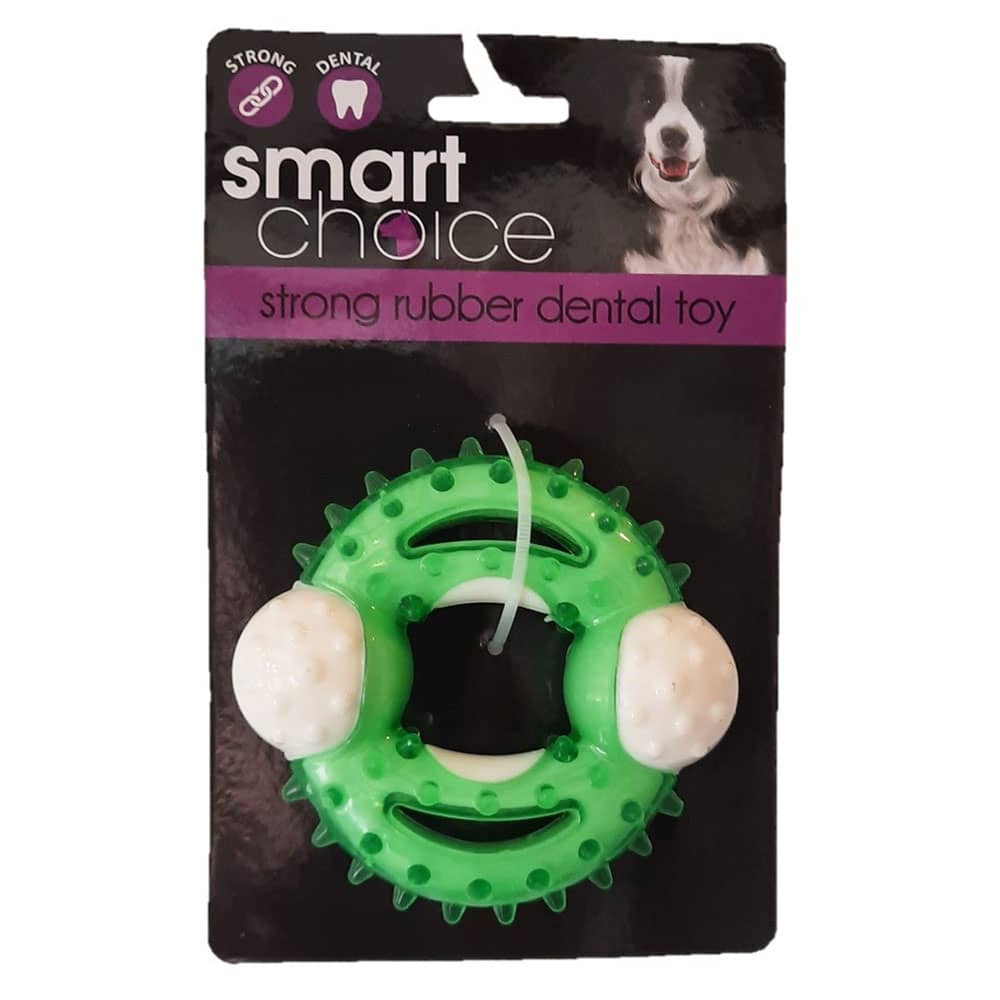 rubber dog ring toy