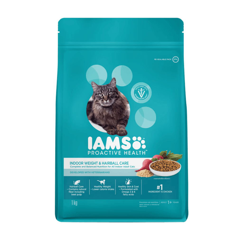 IAMS Adult Indoor Weight Hairball Care Chicken Turkey Pet Hero