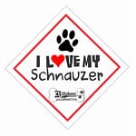 Billabone - "I Love my Schnauzer" On Board Sign