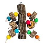 Sprogley - The Sekelbos Perch Bird Toy with Blocks and Beads-Small