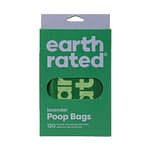 Earth Rated 120 Easy-Tie Pet Poop Handle Bags (Lavender-scented)