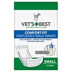 Vets Best Comfort Fit Disposable Male Dog Wrap Small