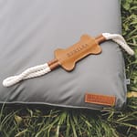 Huntlea Dog Tug Toy with Leather Bone Centre-3