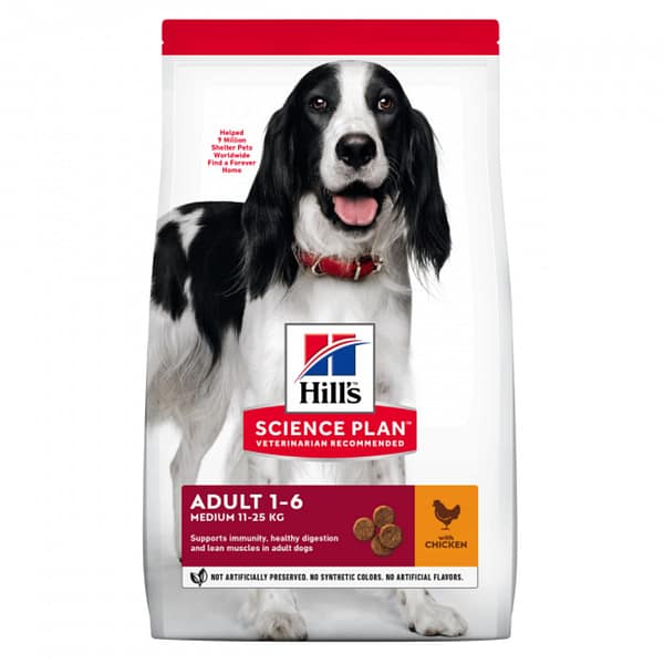 Hill's Science Plan Adult Medium Dry Dog Food Chicken
