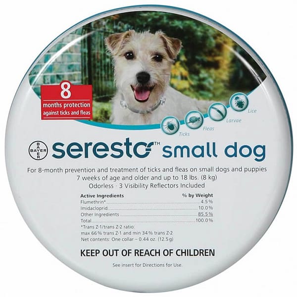 Seresto Collar for Tick and Flea Treatment for Small Dogs