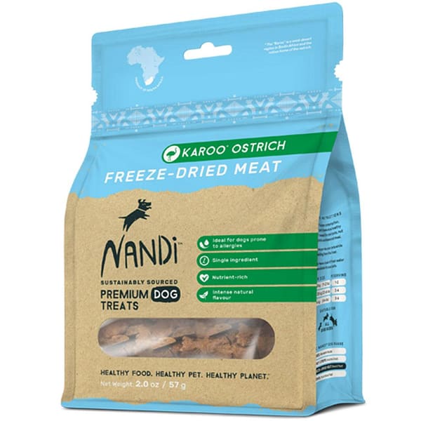 Nandi Freeze-Dried Meat Ostrich Dog Treats