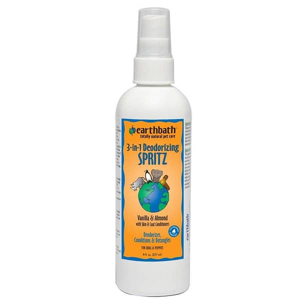 EarthBath 3-in-1 Deodorizing Vanilla and Almond Scented Spritz for Dogs