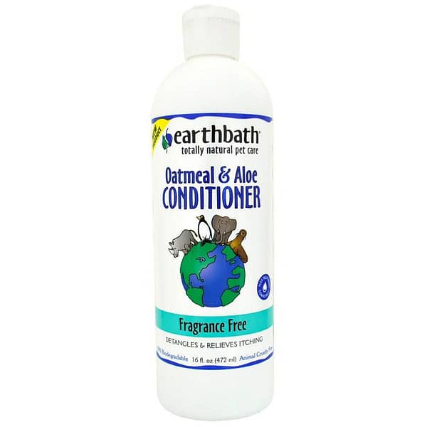 EarthBath Oatmeal and Aloe Fragrance Free Conditioner for Dogs and Cats