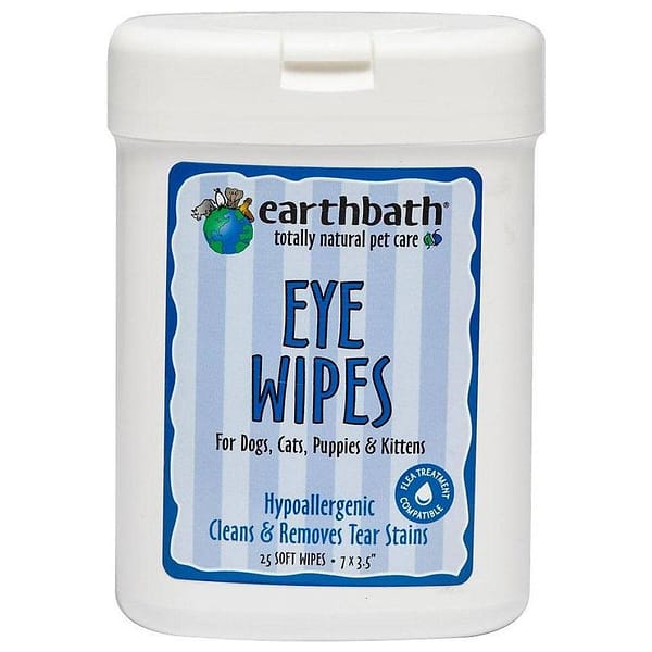 EarthBath Fragrance Free Eye Wipes For Pets