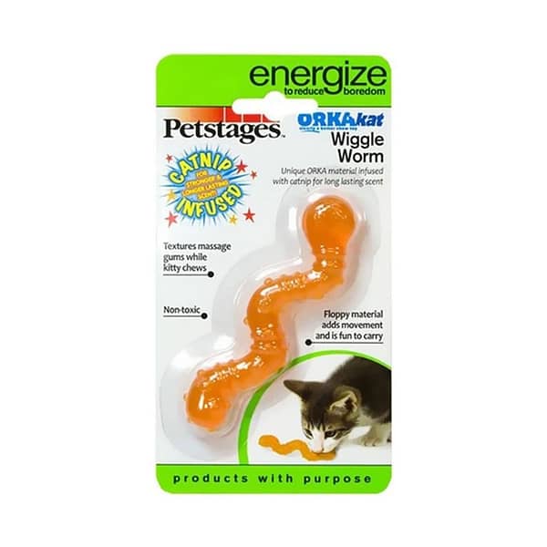 PETSTAGES CATS Orka Cat Wiggle Worm