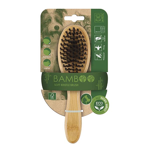 M-Pets Bamboo Soft Bristle Brush