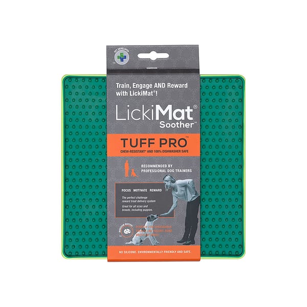 LickiMat Soother PRO Tuff - Green, label