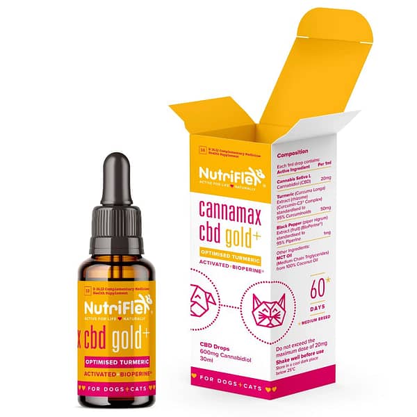 Nutriflex CannaMax Gold CBD Oil for Dogs and Cats