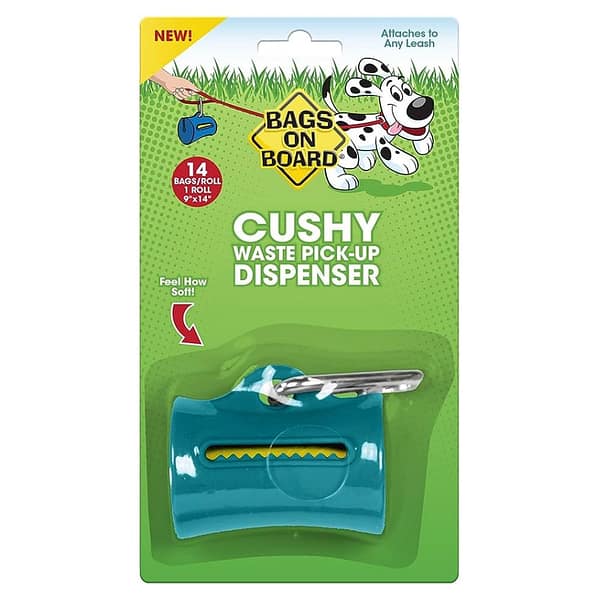 Bags on Board Cushy Waste Pick-Up Dispenser - Teal