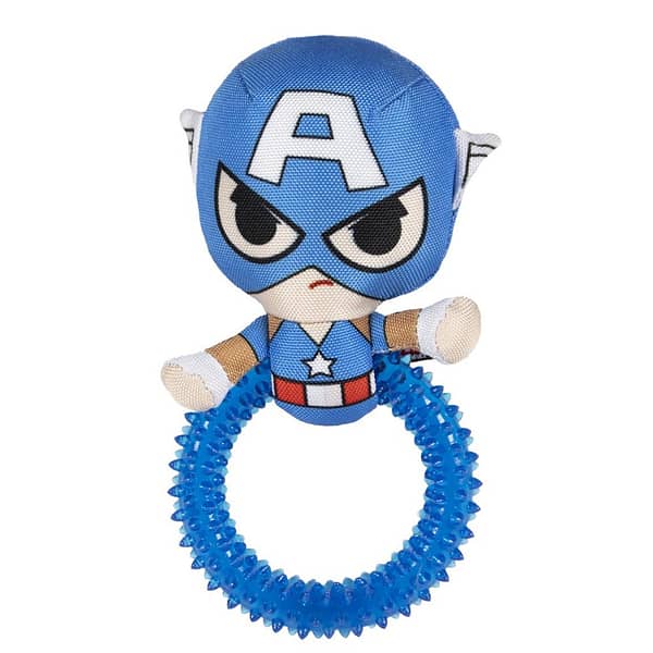 Healthy Pet Accessories Captain America Ring Dog Toy