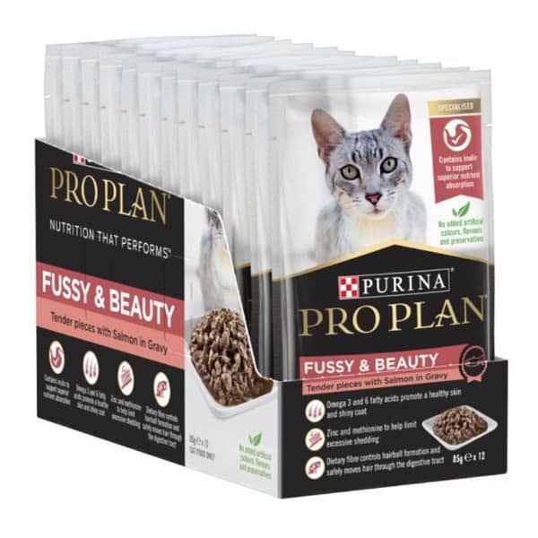 Pro Plan Adult Fussy & Beauty with Salmon Wet Cat Food