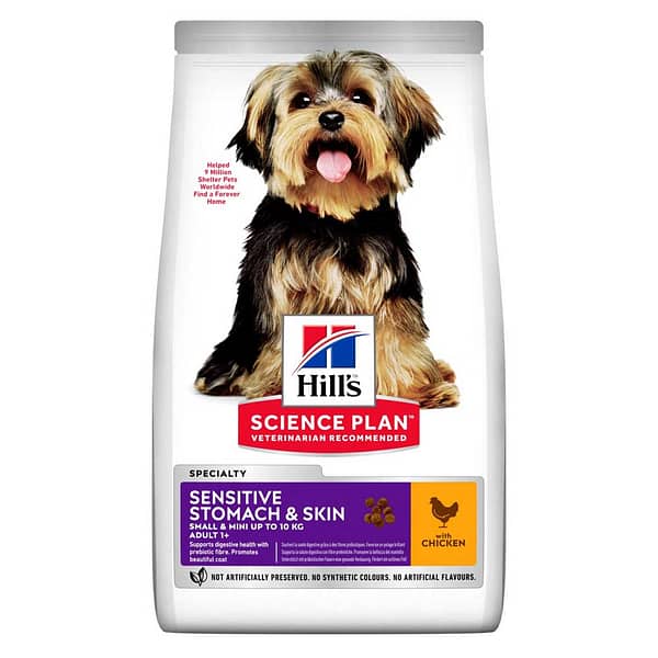 Hill's Science Plan Adult Sensitive Stomach & Skin Small & Mini Dry Dog Food Chicken Flavour