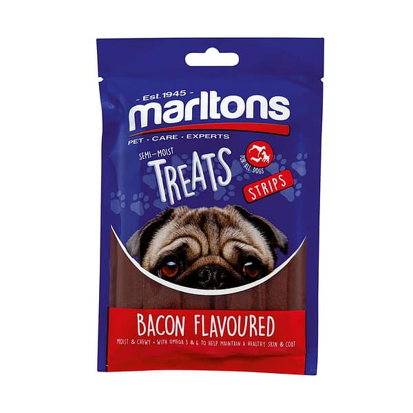 Marltons Bacon Flavoured Strips Dog Treats
