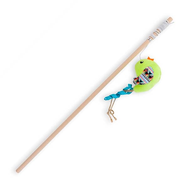 Dog’s Life Cat Dangler Bird with Blue Feather Cat Toy