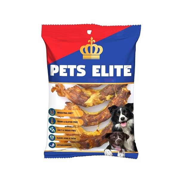 Pets Elite Dry Chicken Neck Dog Treats