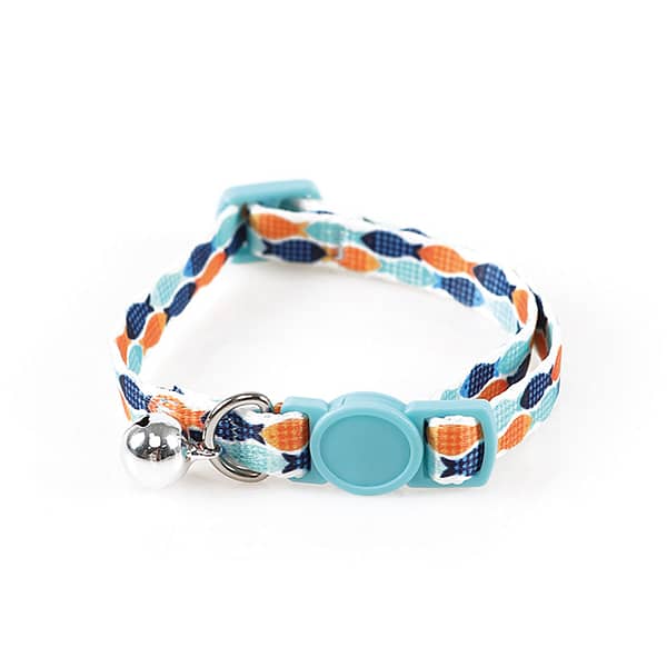 Zany-Cat-Eco-Collar-Blue and Orange