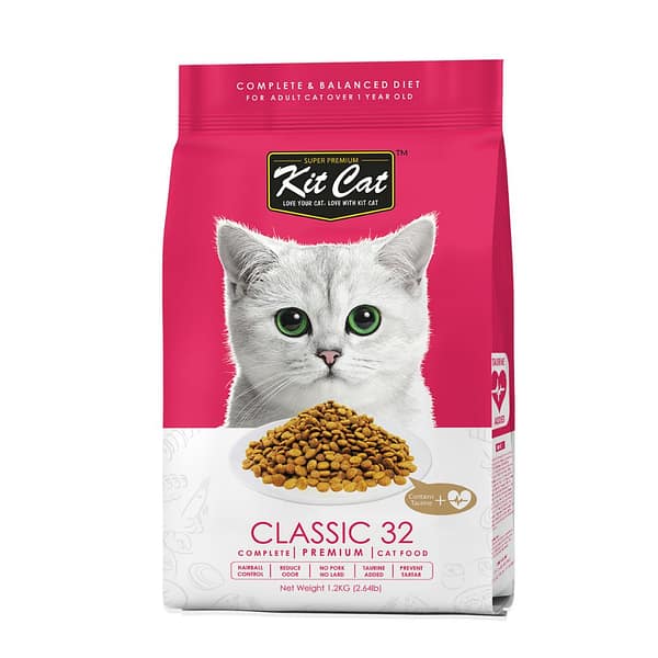 Kit Cat Premium Dry Cat Food-Classic 32-1.2kg
