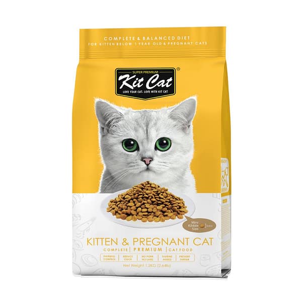 Kit Cat Premium Dry Cat Food-Kitten and Pregnant Cat-1.2kg